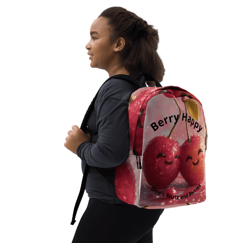 Berry Happy Minimalist Backpack - Image 9