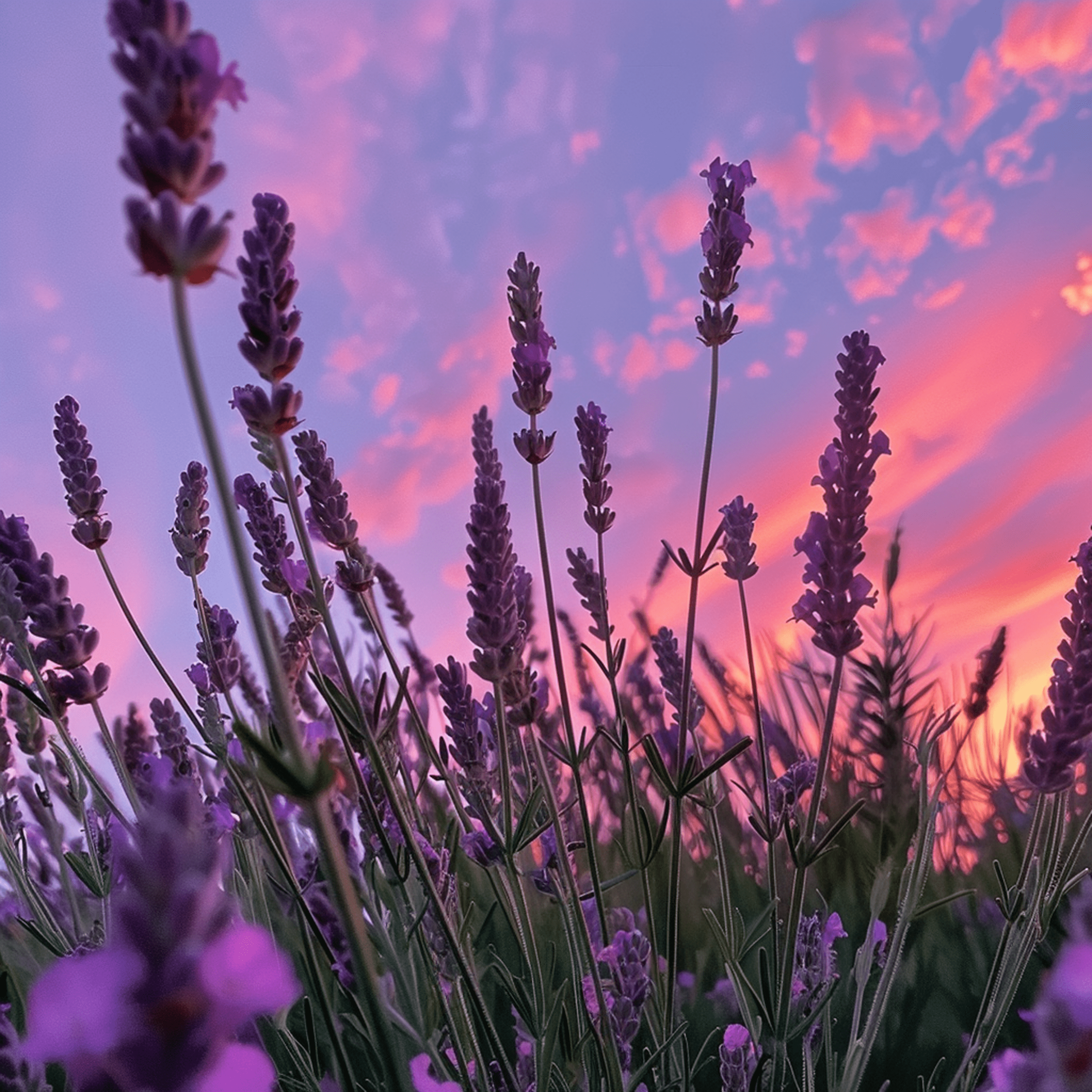 Lavender Field design inspired by Hayao Miyazaki Cloth napkin set of 4 unique designs - Image 12