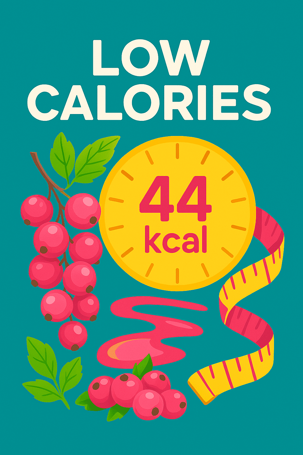 Low-calorie fruit concept with scale and pink currants for Pink Currant U-Pick