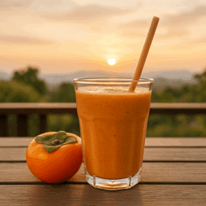 Smooth, sweet, and spiced with cinnamon, this persimmon smoothie blends ripe fruit with yogurt and citrus for a nourishing fall treat you’ll crave again and again.