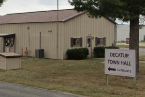 Decatur Town Hall in Green County, Wisconsin, where the conditional use permit for Nuts about Dee’s Berries was approved