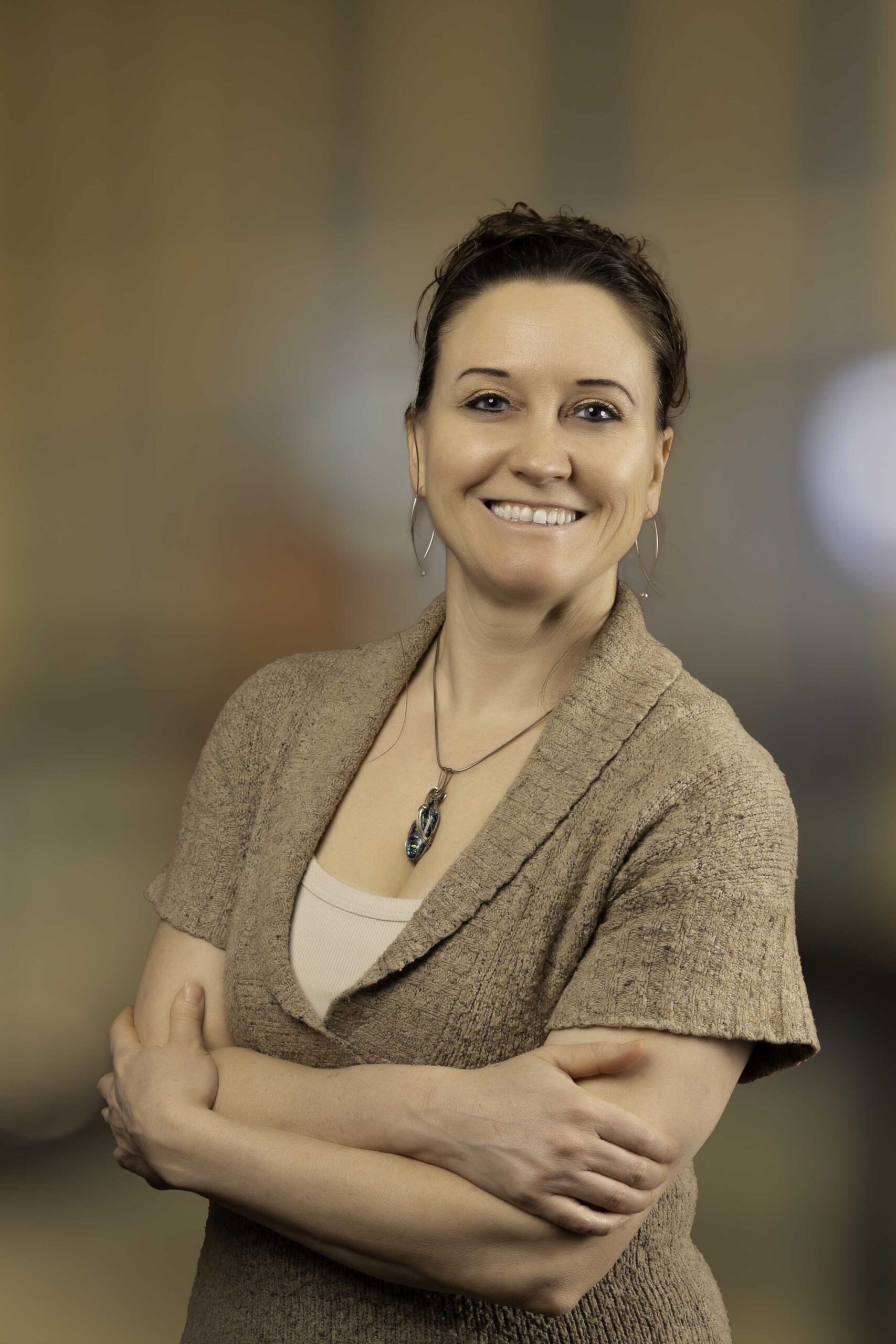 Heather Brown, founder and owner of Nuts About Dee’s Berries, at her Southern Wisconsin agroforestry farm
