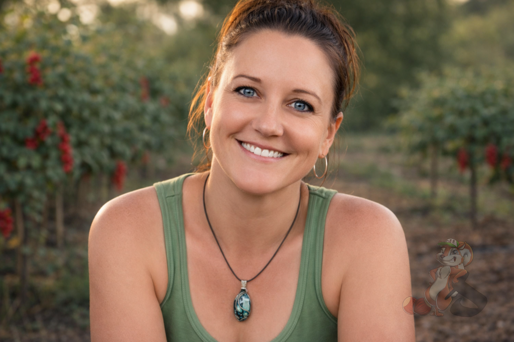 Heather Brown building a farm from scratch in Brodhead Wisconsin during early agroforestry orchard development