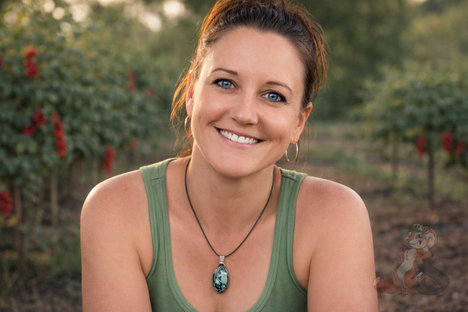 Heather Brown building a farm from scratch in Brodhead Wisconsin during early agroforestry orchard development