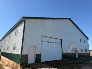 Front exterior of the Nuts About Dee’s Berries farm building near Brodhead, Wisconsin
